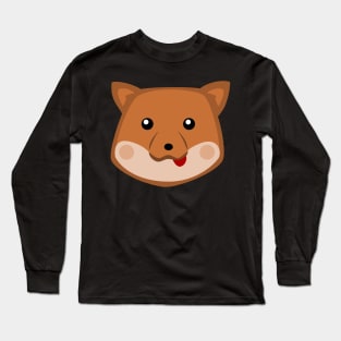 Cute Dog Face Long Sleeve T-Shirt